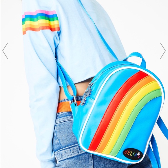 NWOT Delia’s X dolls kill rainbow backpack - Picture 3 of 4